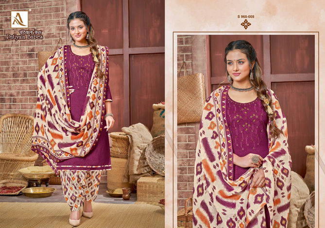 Alok Patiyala Babes Cotton Printed Ethnic Wear Latest Punjabi Dress Material Collection